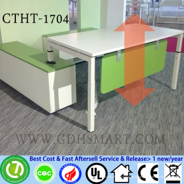 screw height adjustable tables office desks artificial stone dining table reception table